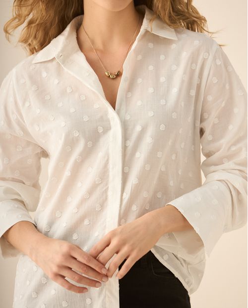 Camisa manga larga para mujer