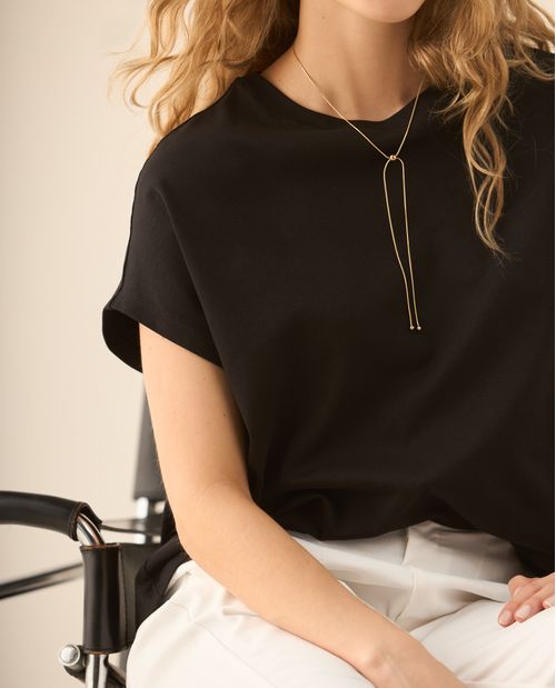 Camiseta básica manga corta para mujer