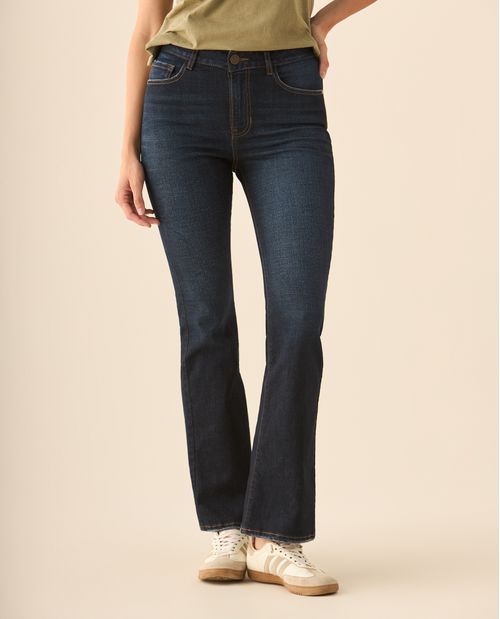 Jean Boot Cut tono oscuro para mujer