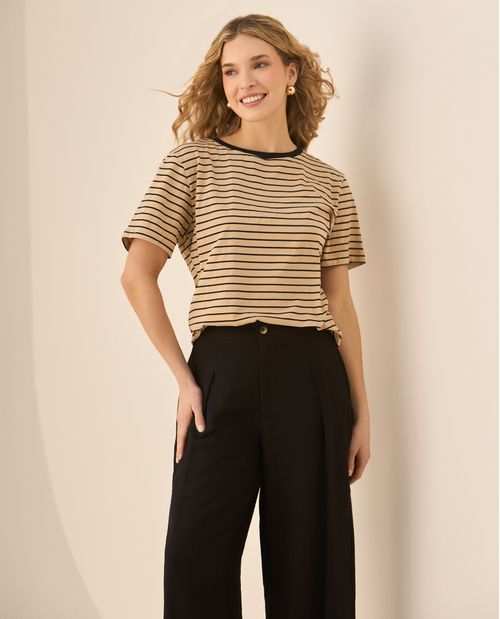 Camiseta a rayas para mujer