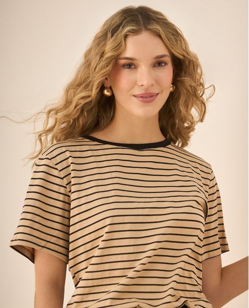 Camiseta a rayas para mujer
