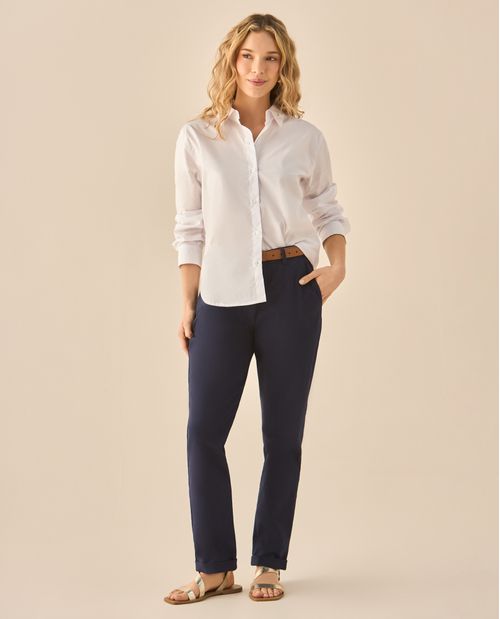 Pantalón con correa para mujer
