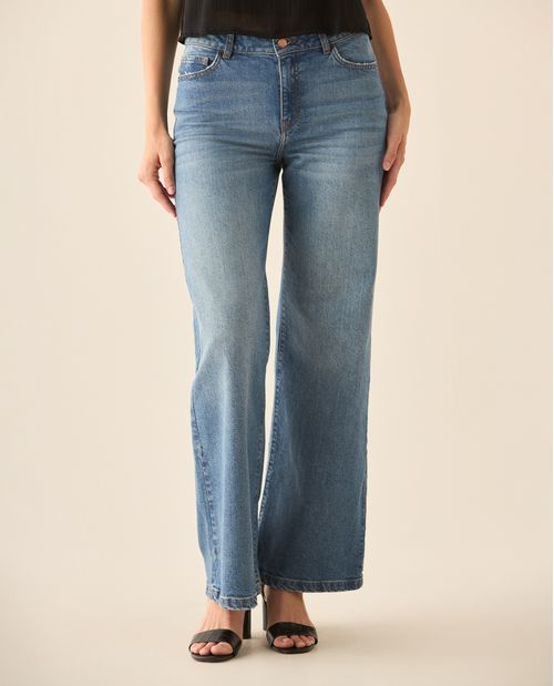Jean Wide Leg cinco bolsillos para mujer