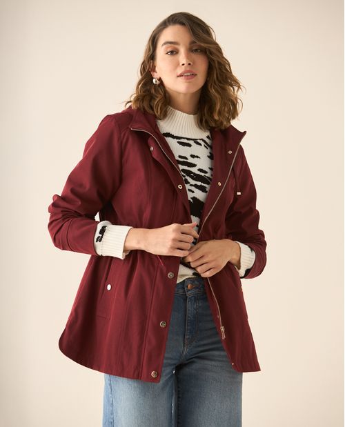 Chaqueta con capucha para mujer