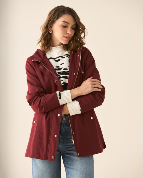 Chaqueta con capucha para mujer