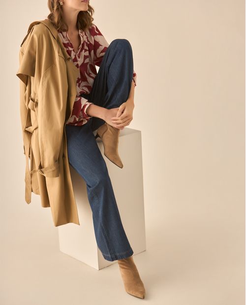 Jean Wide leg con pinzas para mujer