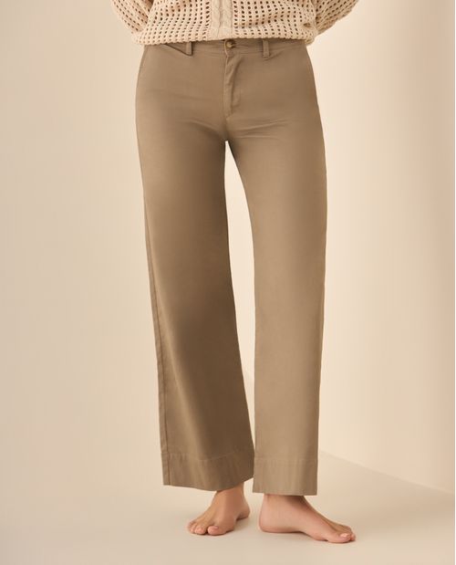 Pantalón clásico recto para mujer