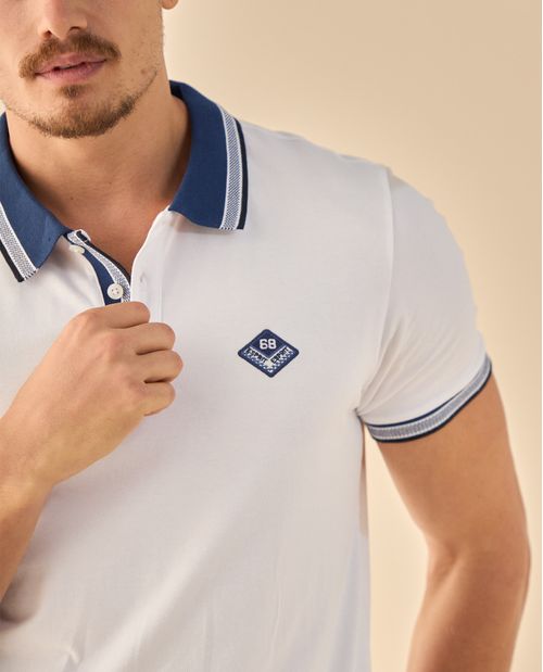 Polo con Bordado Diamante