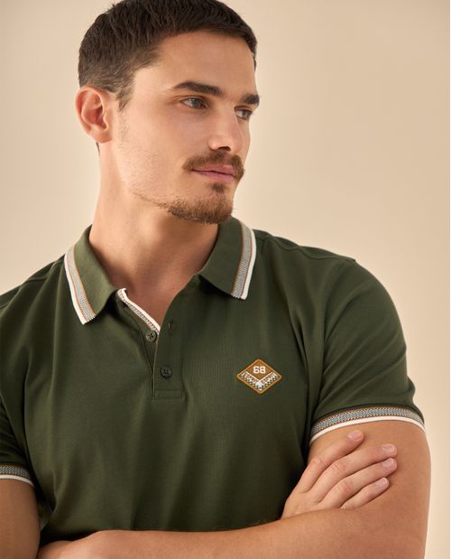 Polo con Bordado Diamante