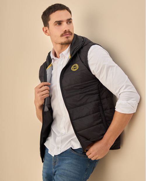 Chaleco Acolchado con Capucha