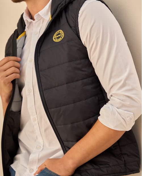Chaleco Acolchado con Capucha