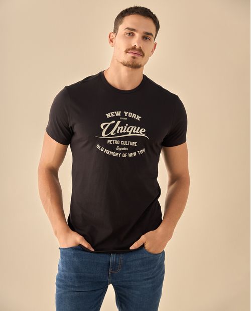 Camiseta con Estampado Retro Vintage