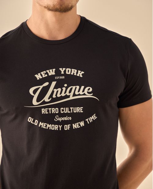 Camiseta con Estampado Retro Vintage