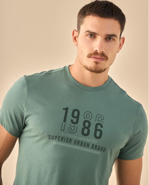 Camiseta con Estampado Urbano 1986
