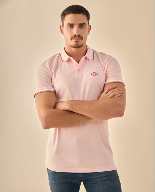Polo Piqué con Logo Bordado