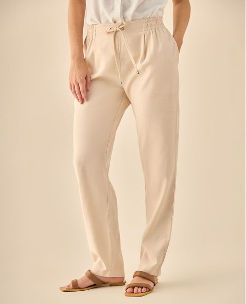 Pantalón Fluido con Cordón Ajustable