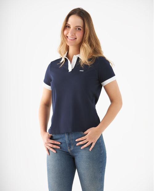 Camiseta tipo polo para mujer
