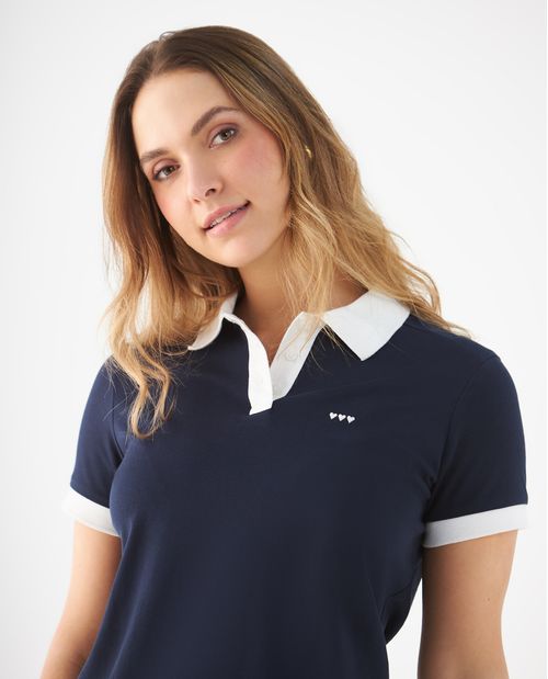 Camiseta tipo polo para mujer