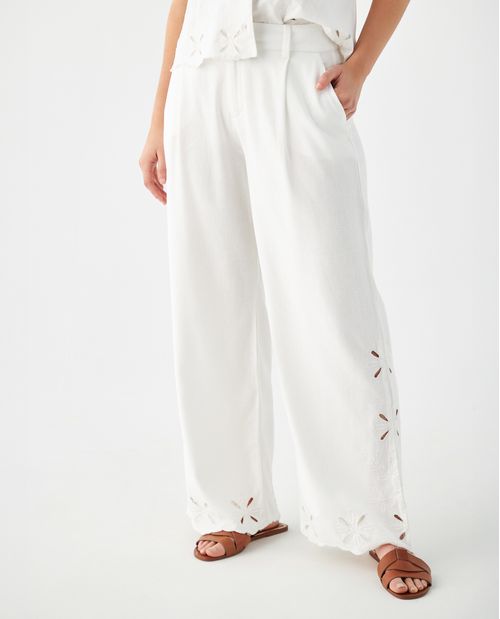 Pantalón en lino para mujer