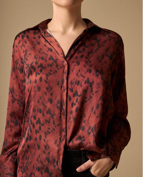 Camisa Animal Print Terracota