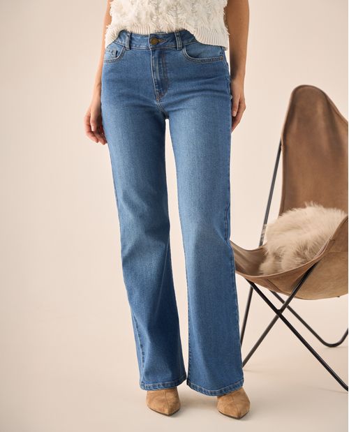 Jean Boot Cut Azul Rivera Medio