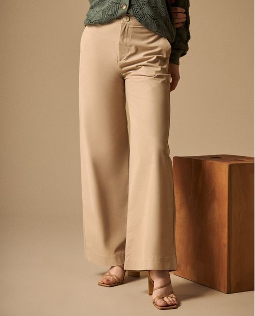 Pantalón Wide Leg con Caída Natural