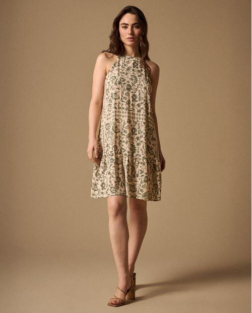 Vestido Floral con Volante