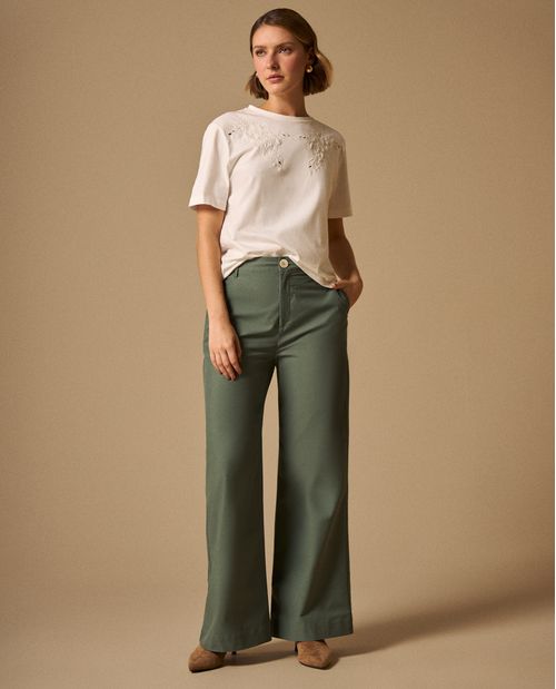 Pantalón Wide Leg con Caída Natural