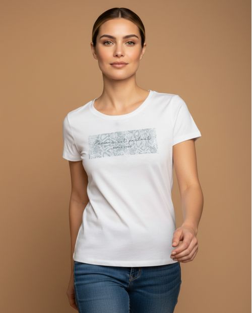 Camiseta con Estampado Gráfico Artístico