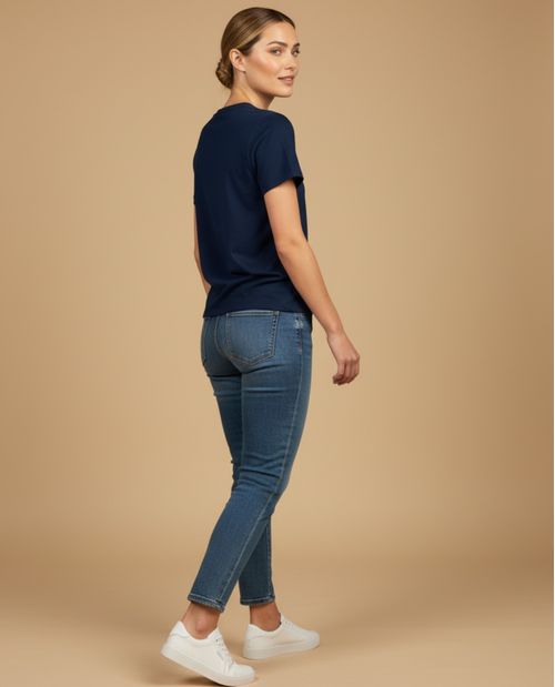 Camiseta con Mensaje Francés Bordado