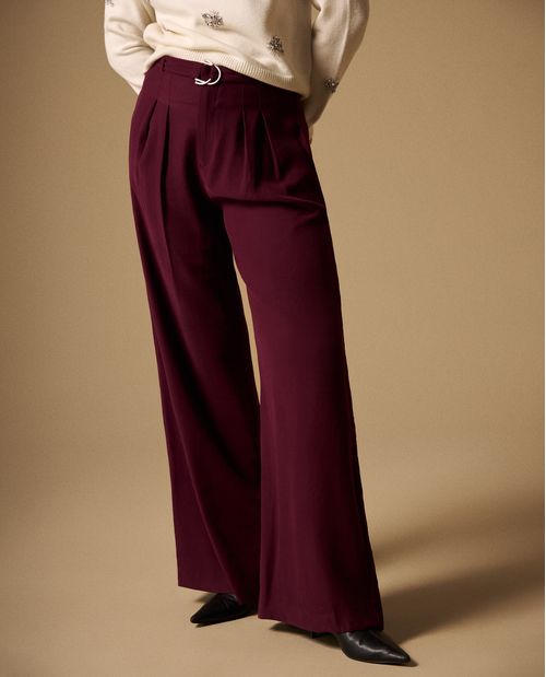 Pantalón Wide Leg con Cinturón