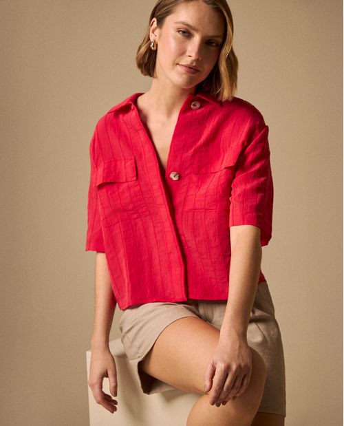 Camisa Textura Crinkle