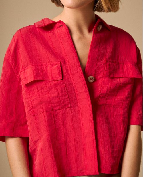 Camisa Textura Crinkle