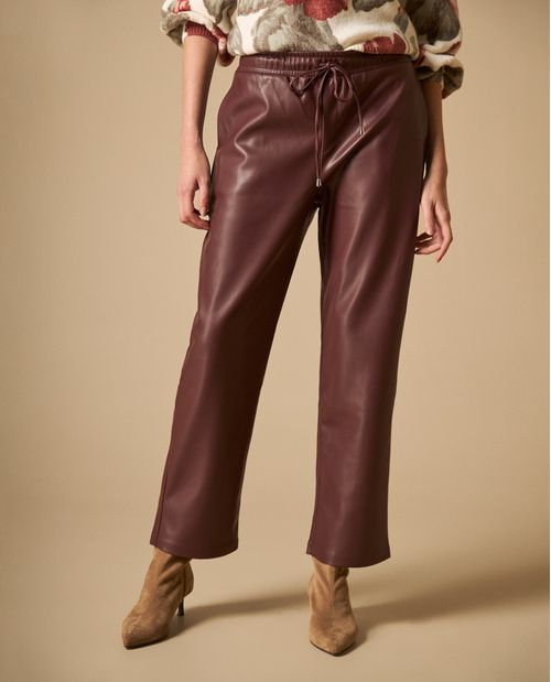 Pantalón culotte con cordón ajustable para mujer