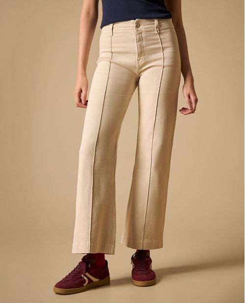 Pantalón wide leg cinco bolsillos para mujer