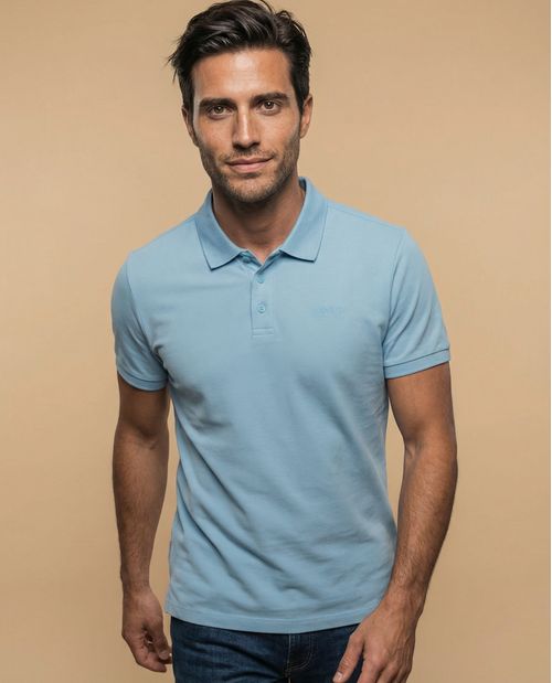 Polo manga corta con cuello clásico para hombre