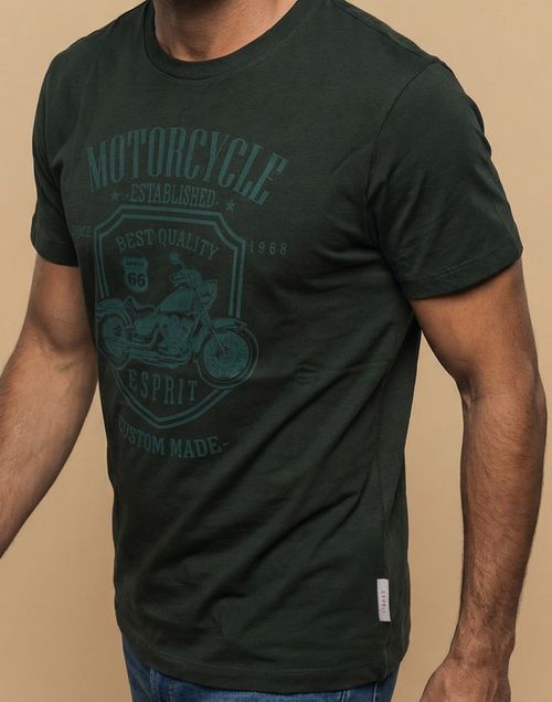 Camiseta manga corta con estampado vintage