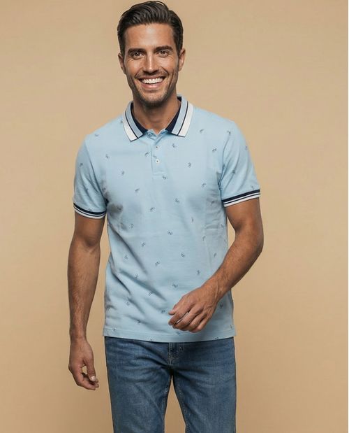 Polo manga corta con estampado de bicicletas