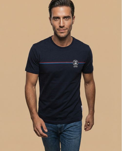 Camiseta manga corta con diseño gráfico retro