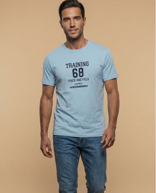 Camiseta de manga corta con estampado deportivo para mujer