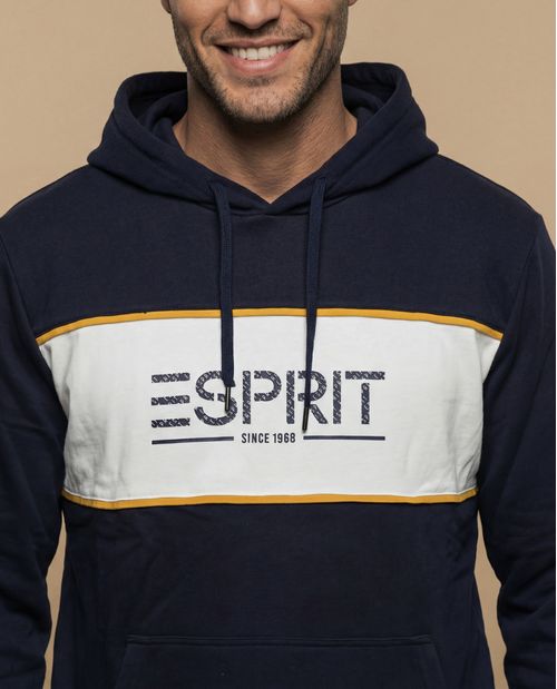 Sudadera con capucha y banda con logotipo ESPRIT para hombre