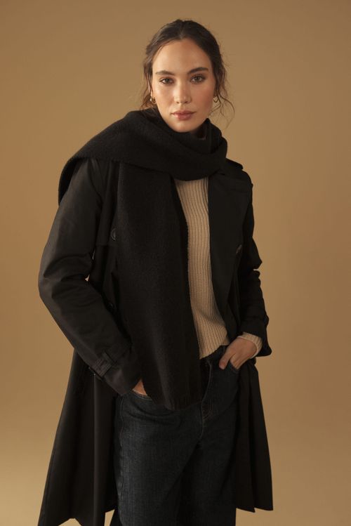 Bufanda rectangular en tejido de punto