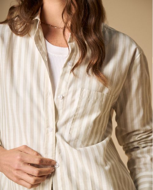 Camisa manga larga de rayas