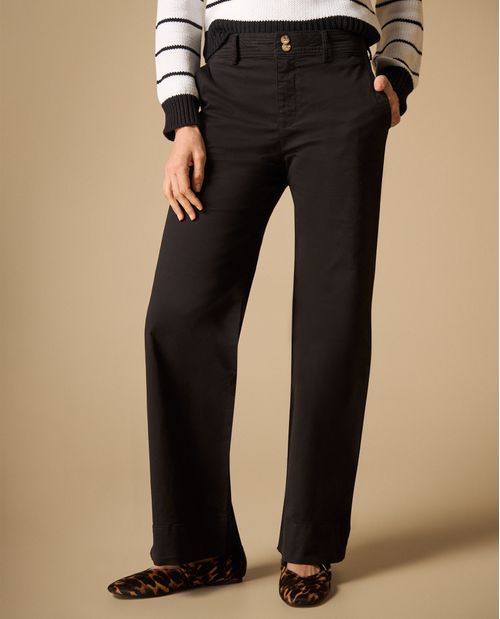 Pantalón de talle alto con corte recto para mujer