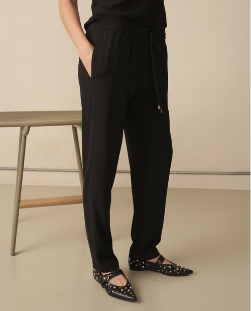 Pantalón elegante ajustable con cordón para mujer
