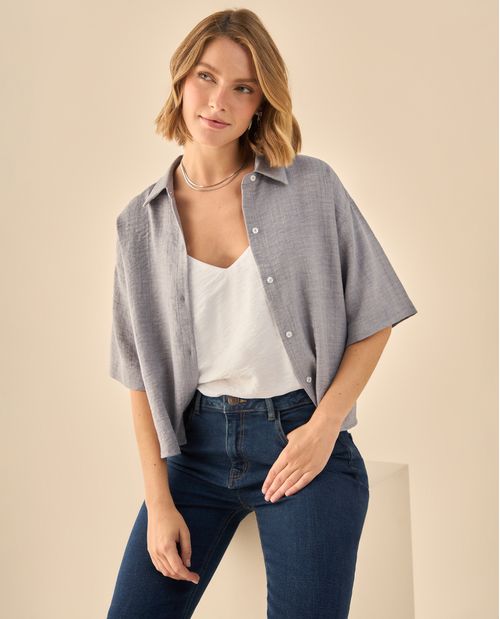 Camisa Oversized Manga Corta Premium