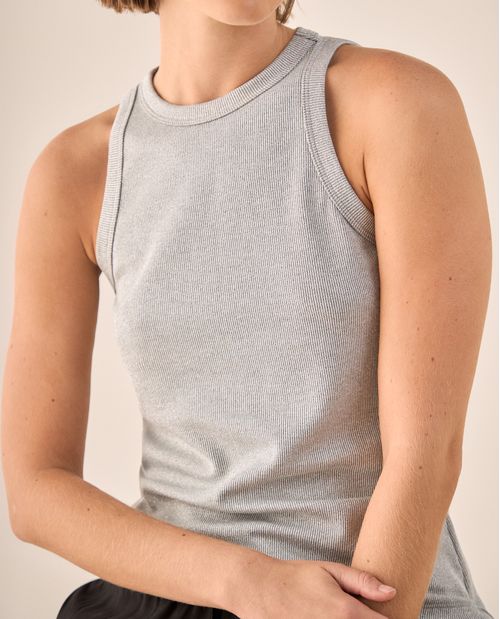Camiseta Canale Gris Sin Mangas