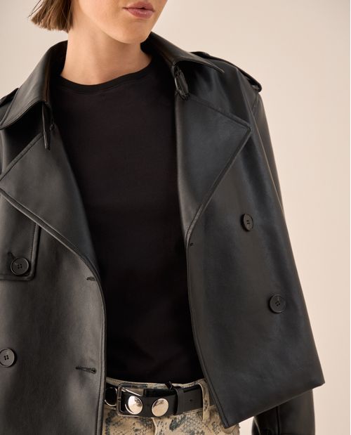 Trench Corto Negro