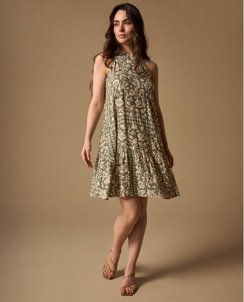 Vestido Floral con Volante