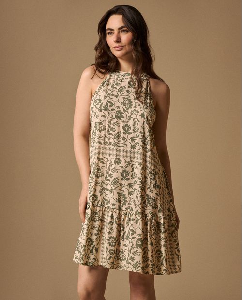 Vestido Floral con Volante